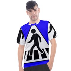 Cross Crossing Crosswalk Line Walk Men s Sport Top by HermanTelo