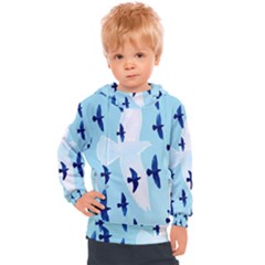 Illustrations Birds Flying Kids  Hooded Pullover by HermanTelo