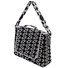 Black And White Triangles Box Up Messenger Bag by Sparkle