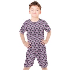 Flowers Pattern Kids  Tee And Shorts Set by Sparkle