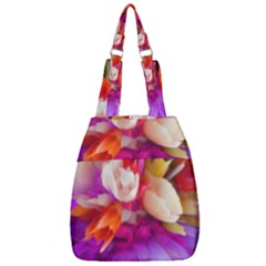 Poppy Flower Center Zip Backpack by Sparkle