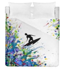 Nature Surfing Duvet Cover Double Side (queen Size) by Sparkle