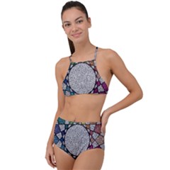 Wirldrawing High Waist Tankini Set by Sparkle