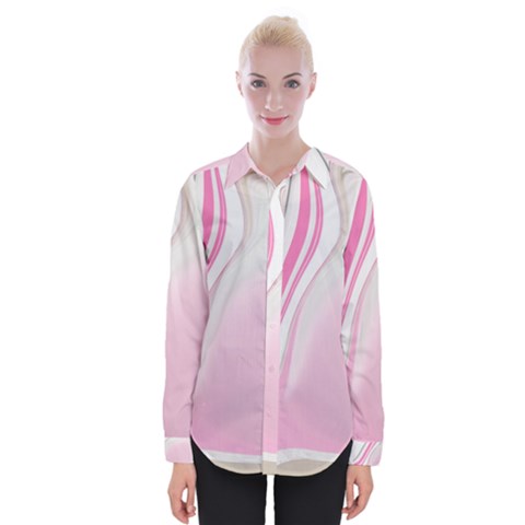 Modern Pink Womens Long Sleeve Shirt by Sparkle