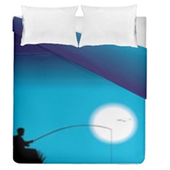 Fishing Duvet Cover Double Side (queen Size) by Sparkle