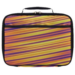 Orange Strips Full Print Lunch Bag by Sparkle