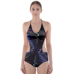 Digital Room Cut-out One Piece Swimsuit by Sparkle