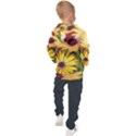 Yellow Flowers Kids  Hooded Pullover View2