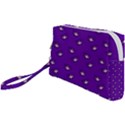 Zodiac Bat Pink Purple Wristlet Pouch Bag (Small) View1