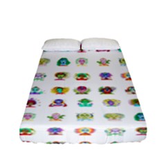 All The Aliens Teeny Fitted Sheet (full/ Double Size) by ArtByAng