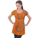  Twirl Puff Sleeve Tunic Top View1