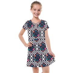 Boho Geometric Kids  Cross Web Dress by tmsartbazaar