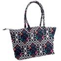 Boho Geometric Canvas Shoulder Bag View2