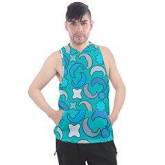 Cloudy Blue Moon Men s Sleeveless Hoodie by tmsartbazaar