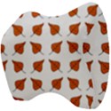 Fallen Leaves Autumn Velour Head Support Cushion View4