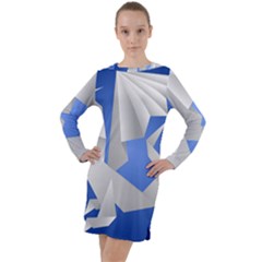 Origami Dragon Long Sleeve Hoodie Dress by HermanTelo