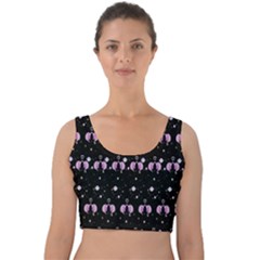 Galaxy Unicorns Velvet Crop Top by Sparkle