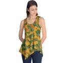 Green and Orange Camouflage Pattern Sleeveless Tunic View1