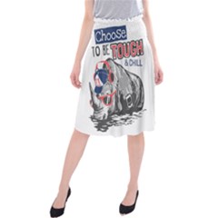 Choose To Be Tough & Chill Midi Beach Skirt by Bigfootshirtshop