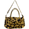 Black Yellow Brown Camouflage Pattern Removal Strap Handbag View1