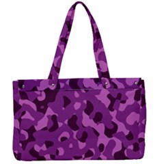 Dark Purple Camouflage Pattern Canvas Work Bag by SpinnyChairDesigns