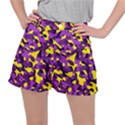 Purple and Yellow Camouflage Pattern Ripstop Shorts View1