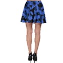 Black and Blue Camouflage Pattern Skater Skirt View2