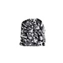 Black and White Camouflage Pattern Drawstring Pouch (XS) View1