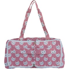 Cute Cat Faces White And Pink Multi Function Bag by SpinnyChairDesigns