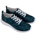 Dark Teal Butterfly Pattern Men s Lightweight Sports Shoes View3