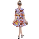 Cosmos Flowers Brown Kids  All Frills Chiffon Dress View2