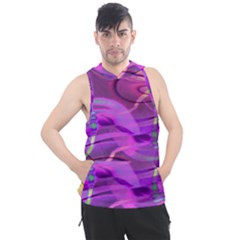 Infinity Painting Purple Men s Sleeveless Hoodie by DinkovaArt