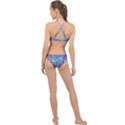 Infinity Painting Blue High Neck Bikini Set View2