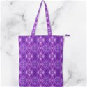 Geometric Galaxy Pattern Print Double Zip Up Tote Bag View1