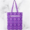 Geometric Galaxy Pattern Print Double Zip Up Tote Bag View2