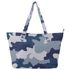 Camo Blue Full Print Shoulder Bag by MooMoosMumma