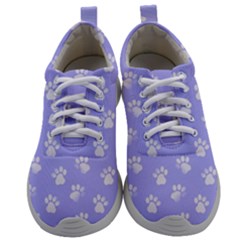 Animal Cat Dog Paw Prints Pattern Mens Athletic Shoes by SpinnyChairDesigns