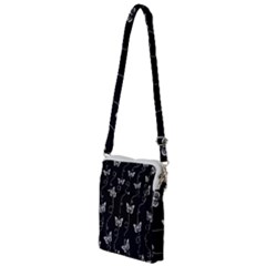 Black And White Butterfly Pattern Multi Function Travel Bag by SpinnyChairDesigns