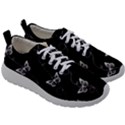 Black and White Butterfly Pattern Mens Athletic Shoes View3