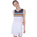 Vintage Stripes Women s Sleeveless Sports Top View1