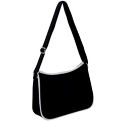 Rich Ebony Zip Up Shoulder Bag by Janetaudreywilson