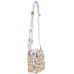 Orange Goldfish Pattern Shoulder Strap Belt Bag by SpinnyChairDesigns