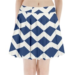 Diamonds Blue Pleated Mini Skirt by MooMoosMumma