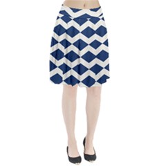 Diamonds Blue Pleated Skirt by MooMoosMumma