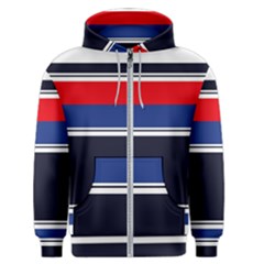 Casual Uniform Stripes Men s Zipper Hoodie by tmsartbazaar