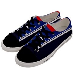 Casual Uniform Stripes Men s Low Top Canvas Sneakers by tmsartbazaar