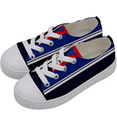 Casual Uniform Stripes Kids  Low Top Canvas Sneakers by tmsartbazaar