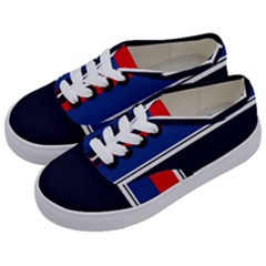 Casual Uniform Stripes Kids  Classic Low Top Sneakers by tmsartbazaar