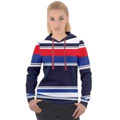 Casual Uniform Stripes Women s Overhead Hoodie by tmsartbazaar