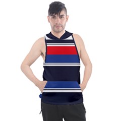 Casual Uniform Stripes Men s Sleeveless Hoodie by tmsartbazaar